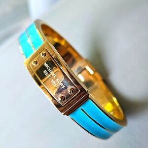 Michael Kors Gold and Blue Enamel Bracelet